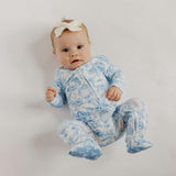 Bamboo Zip-Up Footie Pajama - Vintage Carnival