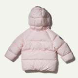 Babys MC Contrast Zipper Puffer Hooded Jacket