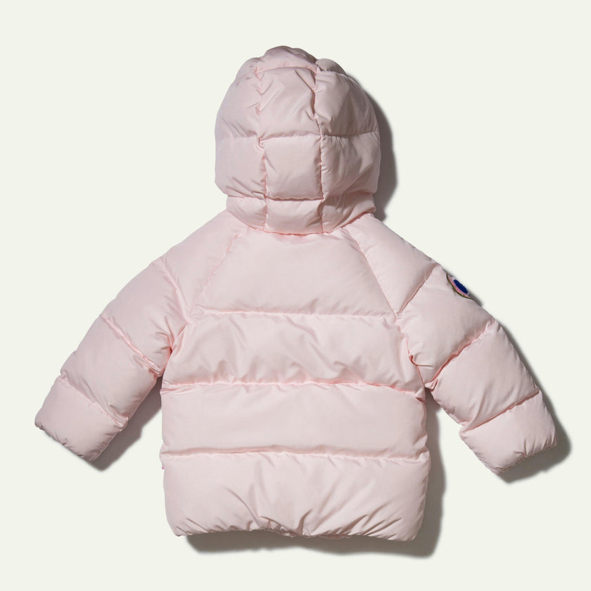 Babys MC Contrast Zipper Puffer Hooded Jacket