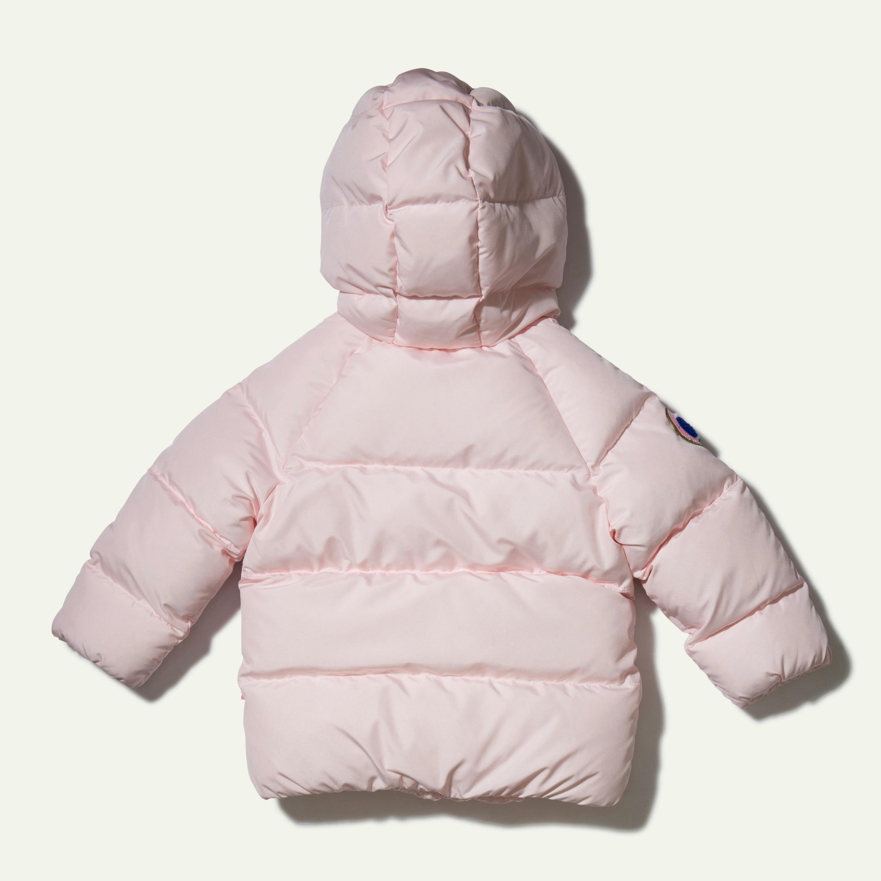 Babys MC Contrast Zipper Puffer Hooded Jacket
