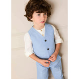 Plain Waistcoat in Sky Blue (4- 10yrs)