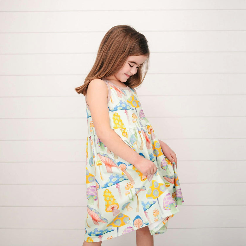 Sage Kids' Dress | Spring Garden