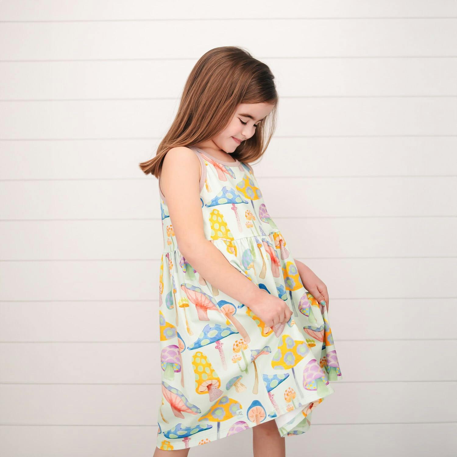 Sage Kids' Dress | Spring Garden