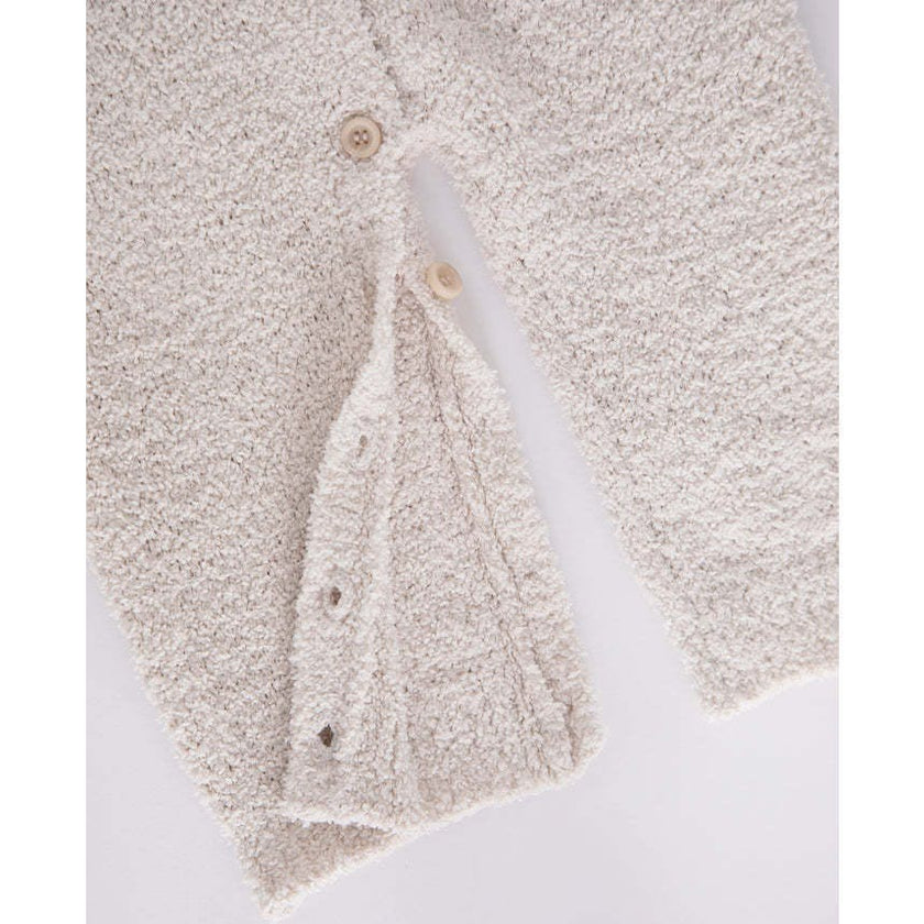 Fuzzy Sleeveless Buttoned Romper
