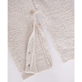 Fuzzy Sleeveless Buttoned Romper