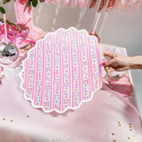 Packed Party Boot Scoot Blooms Western Round Paper Placemats 10ct - Gold Foil Pink Western Pattern 15 Inch Placemats for Western Parties
