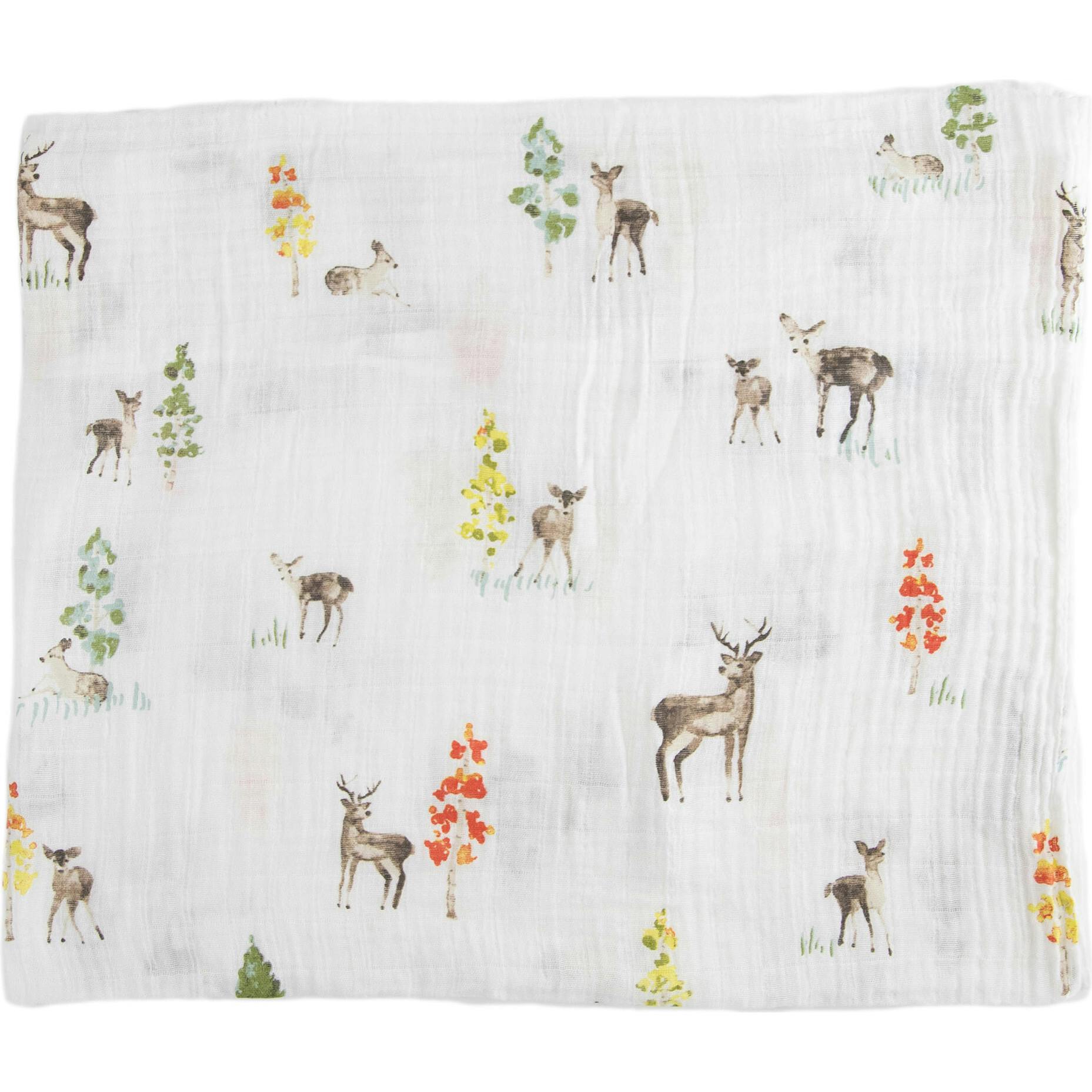 Cotton Muslin Swaddle Blanket 3 Pack - Oh Deer 2