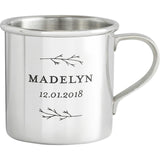Personalized Heirloom Baby Cup - Botanic