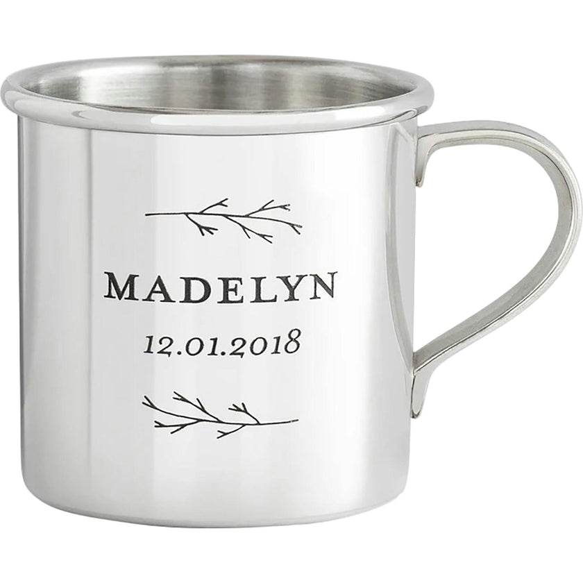 Personalized Heirloom Baby Cup - Botanic