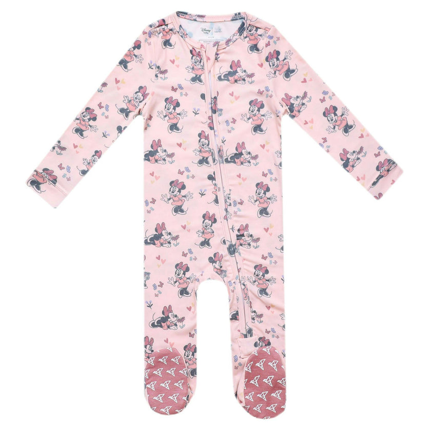 Zip-Up Footie Pajama - Minnie Mouse