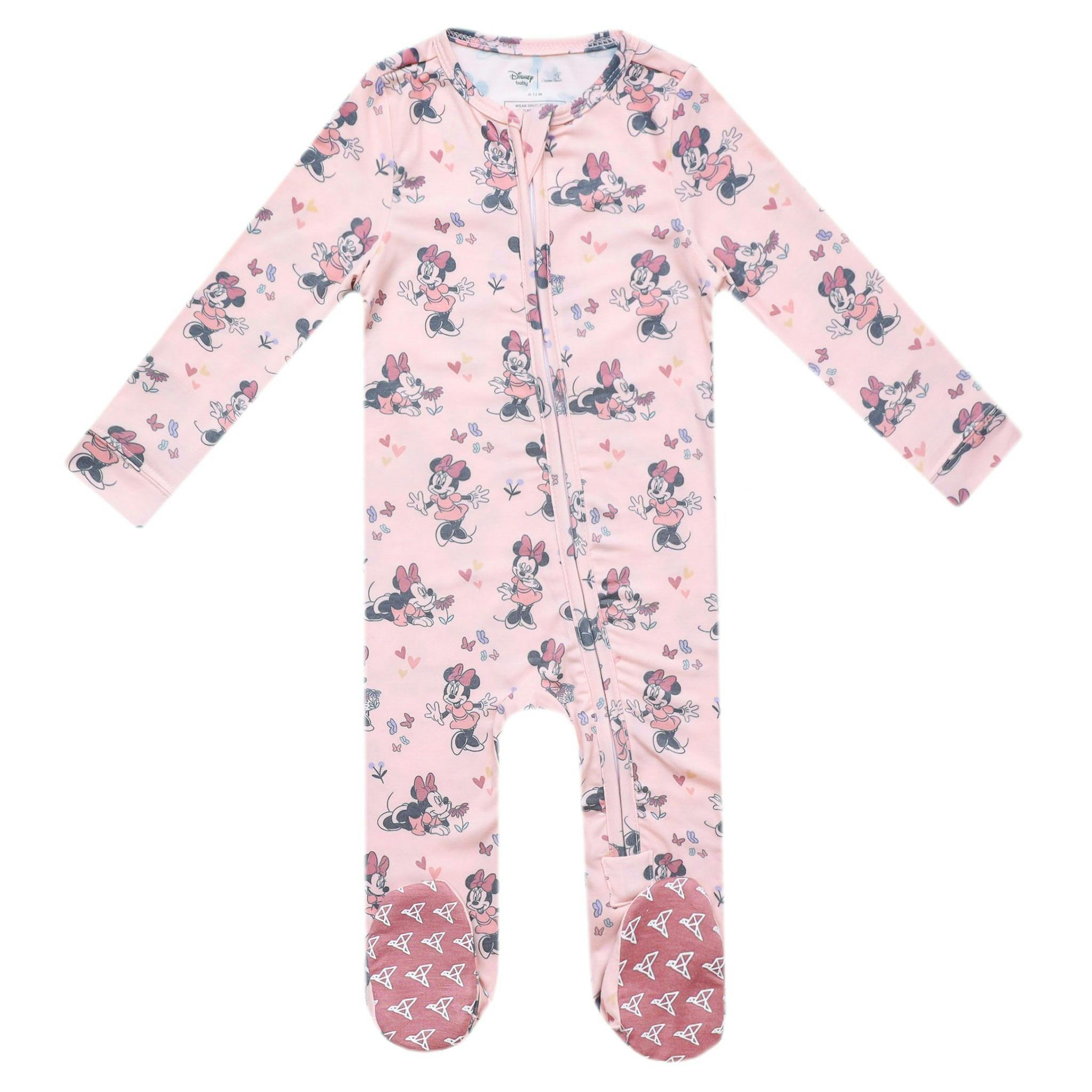 Zip-Up Footie Pajama - Minnie Mouse