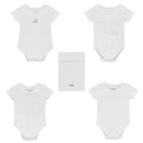 Cherry Print Undershirt Set Pure White/Blue