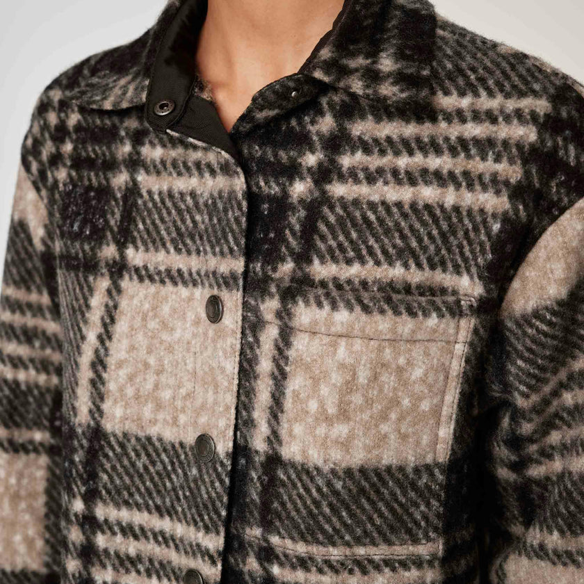 Faye Shirt | Fuzzy Plaid