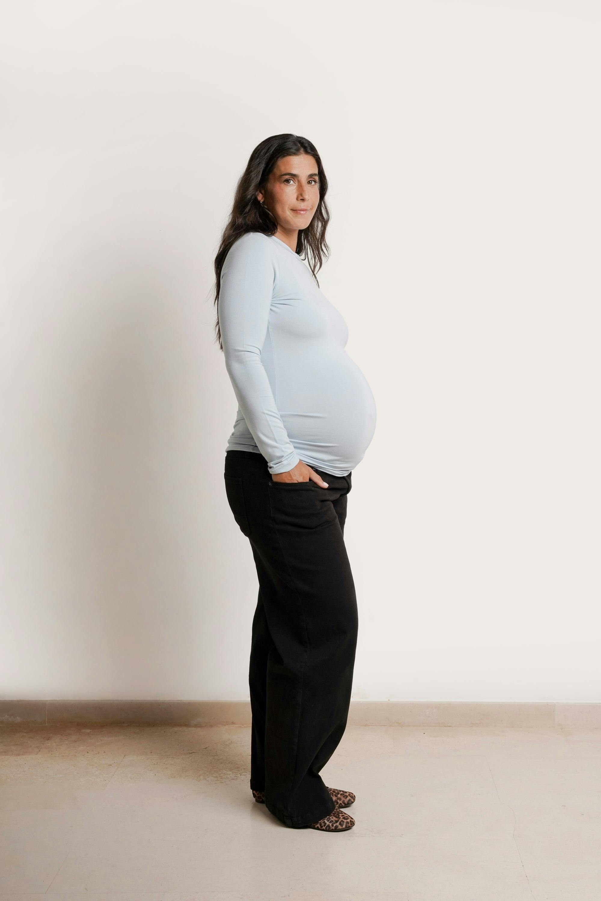 Slouch Under-Bump Relaxed Boyfriend Maternity Jeans