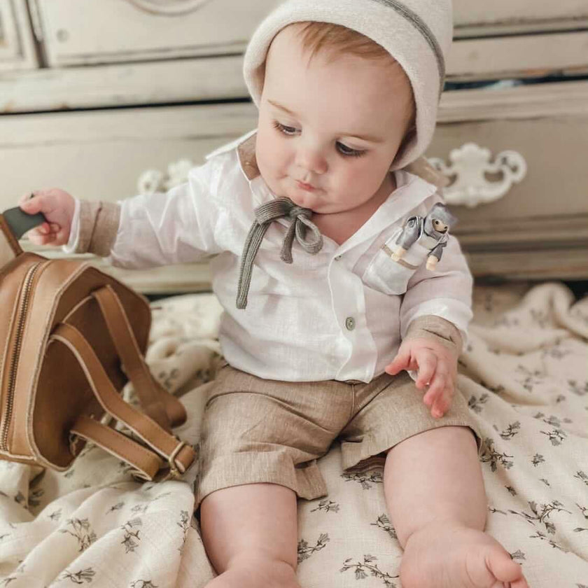 Ashton Linen Top and Shorts Set