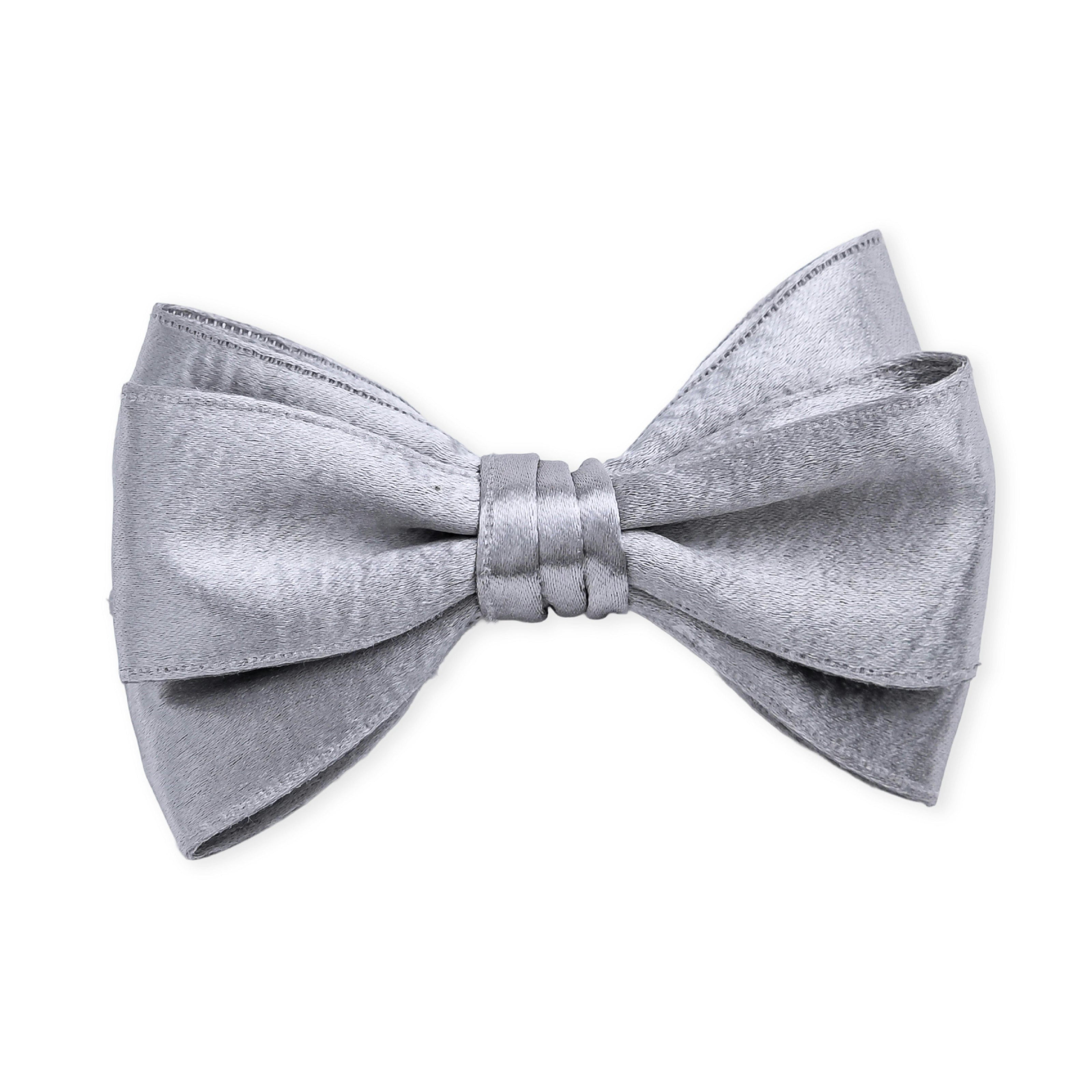 Multicolor Classic Satin Bow Hair Clip Set