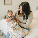 Cotton Muslin Quilted Sleep Bag - Pressed Petals