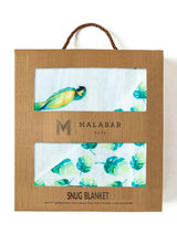 Organic Muslin Four-Layer Reversible Snug Blanket