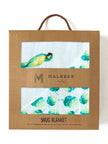 Organic Muslin Four-Layer Reversible Snug Blanket