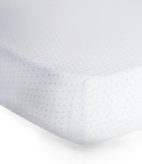 Peruvian Pima Cotton Mini Crib & Pack 'n Play Fitted Sheet – Blue Dots