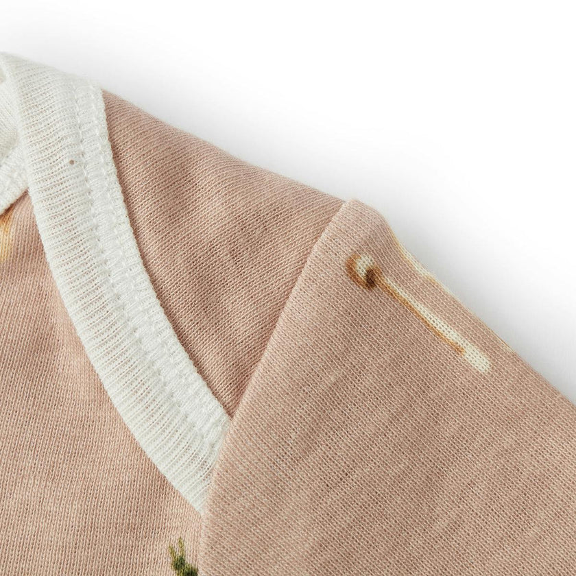 Mushroom Organic Cotton Long Sleeve One Piece