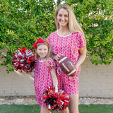 Emery Girls' Short Set - Pep Rally Red