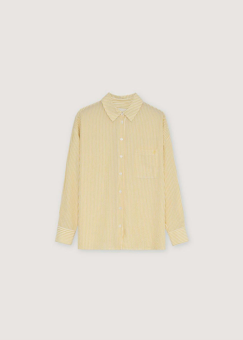 Alheli Woman Shirt  Mimosa Yellow Stripes