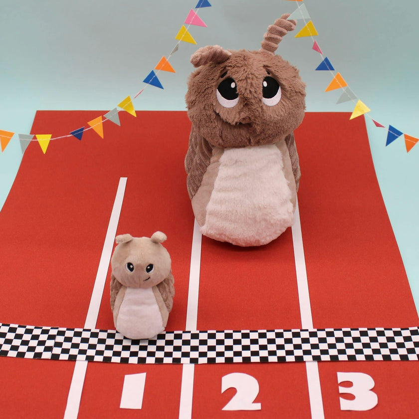 SNAIL - MOM & BABY PLUSH - PINK