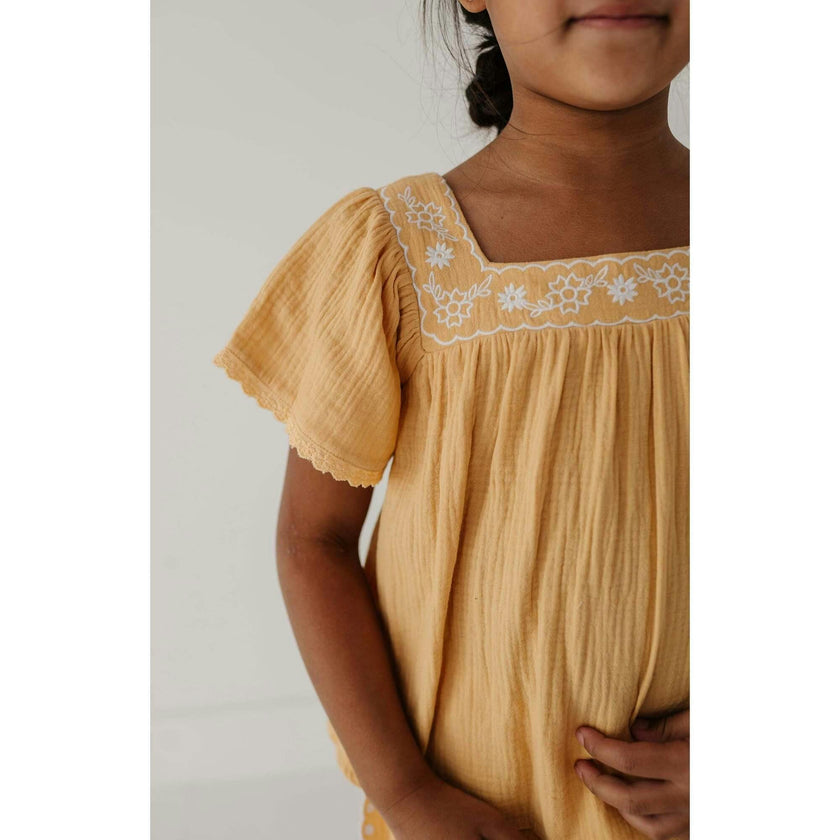 Square Neck Peasant Top