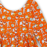 Twirly Dress in Coffee Shop