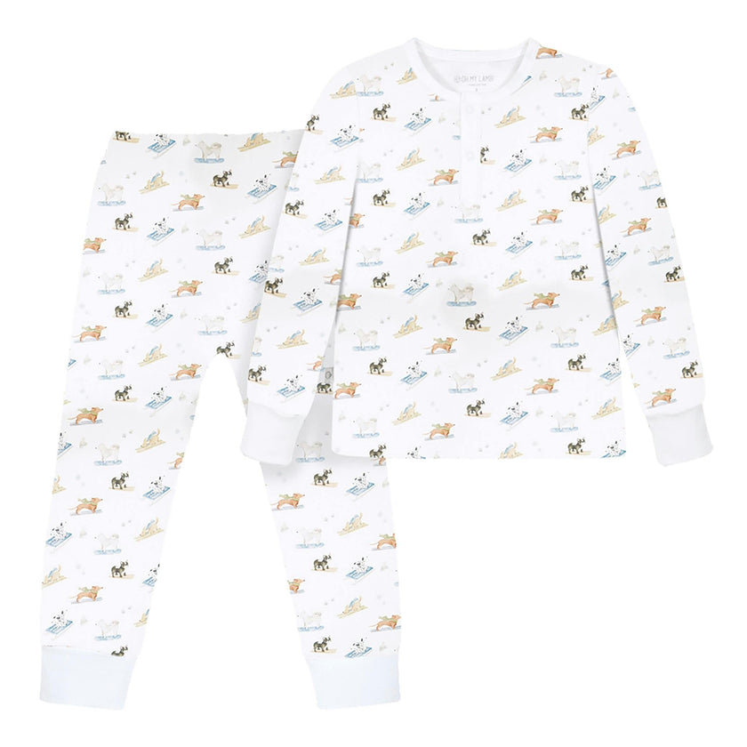 Ski Pups Boy Pima Long Pajama Set