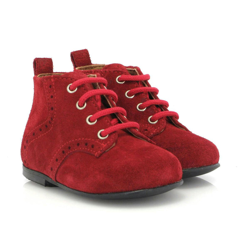 Oxford Boots, Red Suede