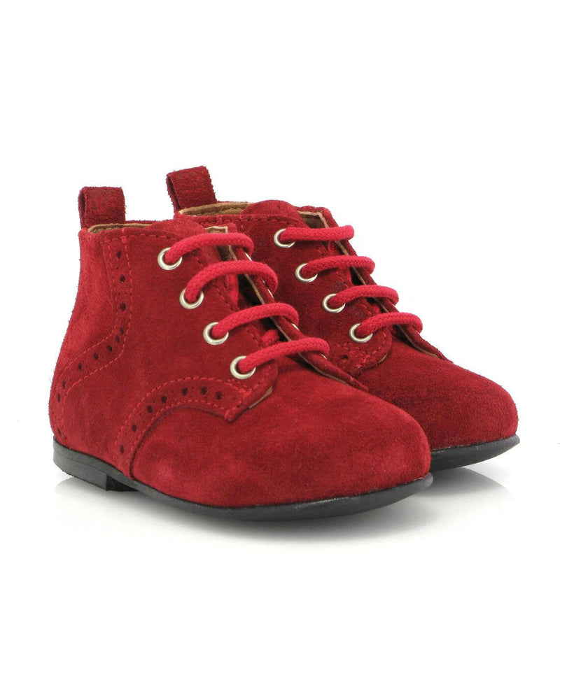 Oxford Boots, Red Suede