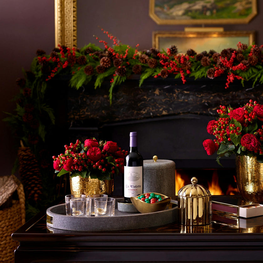 Modern Shagreen Cocktail Tray
