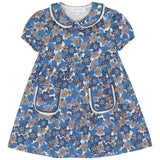 Contrast Ruffle Trim Dress
