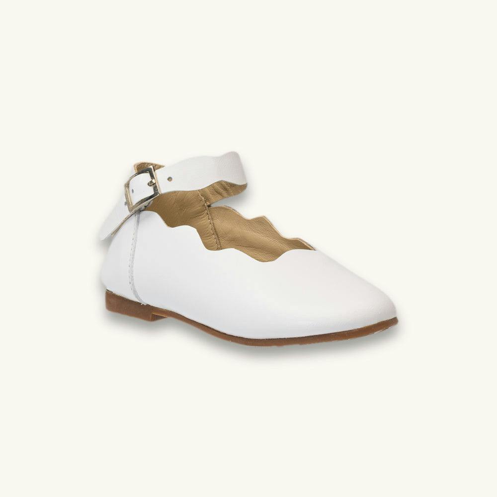 Toddler Ondina Ballet Flat | White Leather