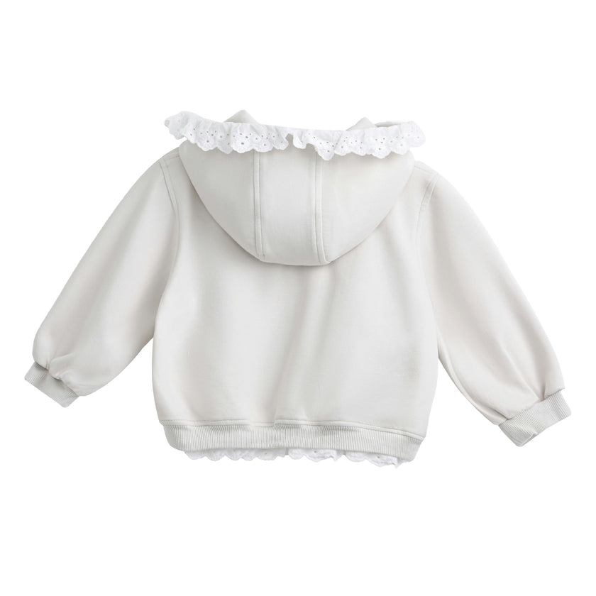 Cream Ruffle Skirt Set