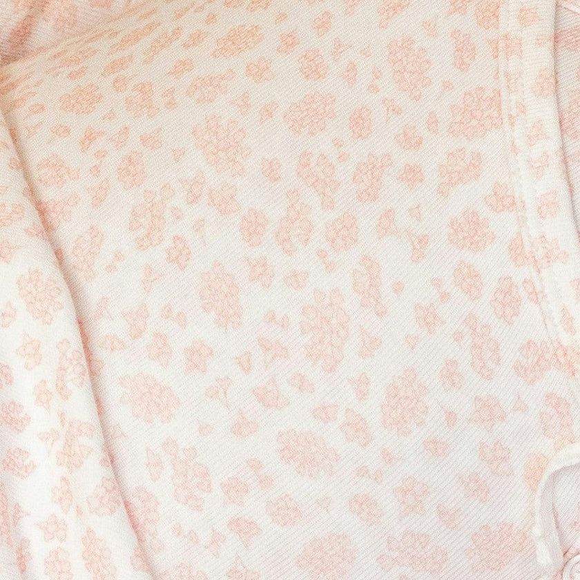 Floral Printed Wrap Footie And Beanie, Girls