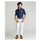 Navy Logo Patch Jr Polo