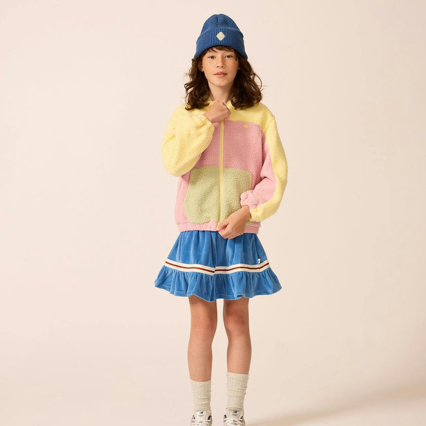Velour Sunday Skirt in Blue Note
