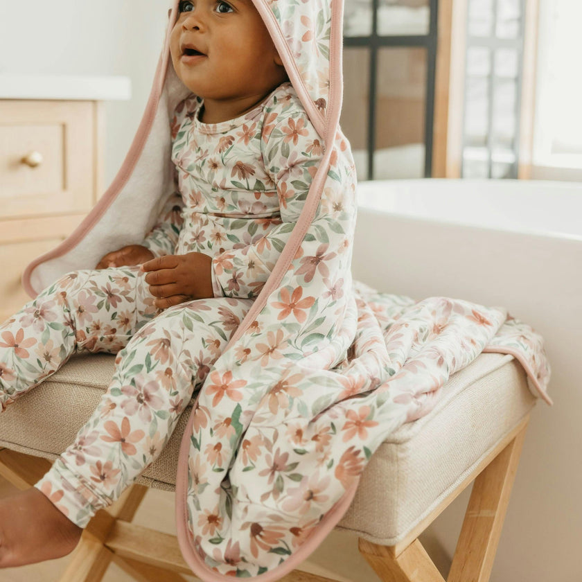Premium Baby Knit Hooded Towel - Natalie