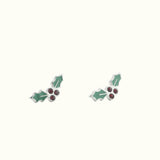 Holly Berry Stud Earrings