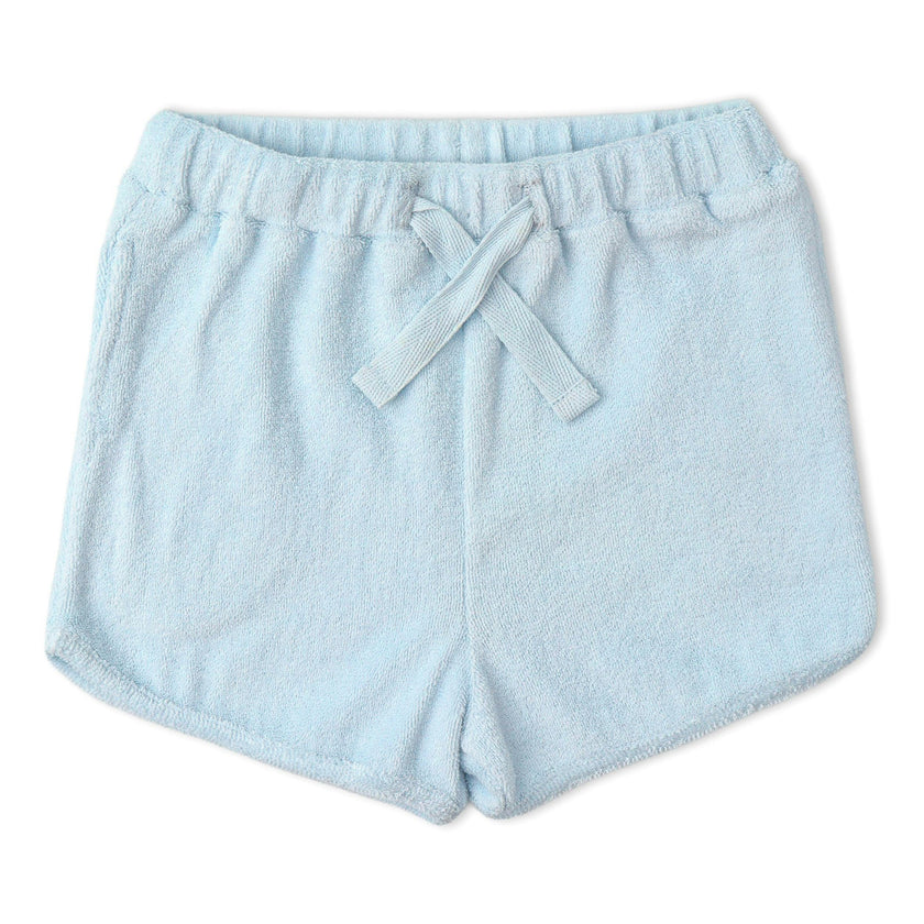 Organic Sleeveless Tee & Shorts Set - Light Blue
