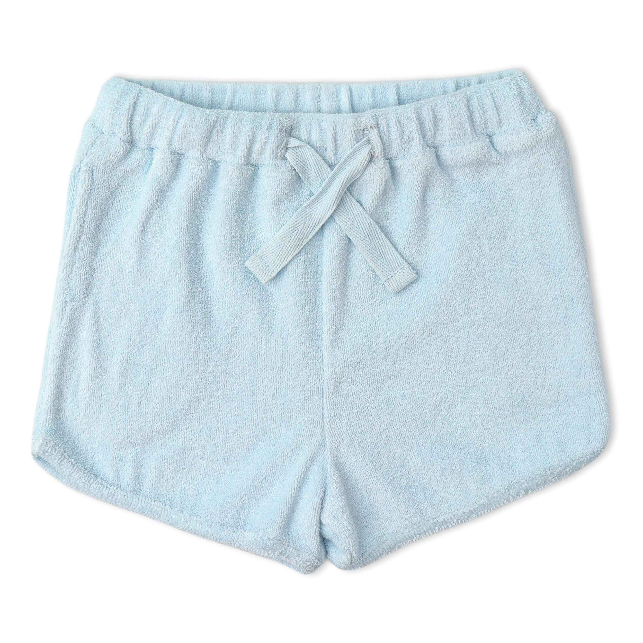 Organic Sleeveless Tee & Shorts Set - Light Blue