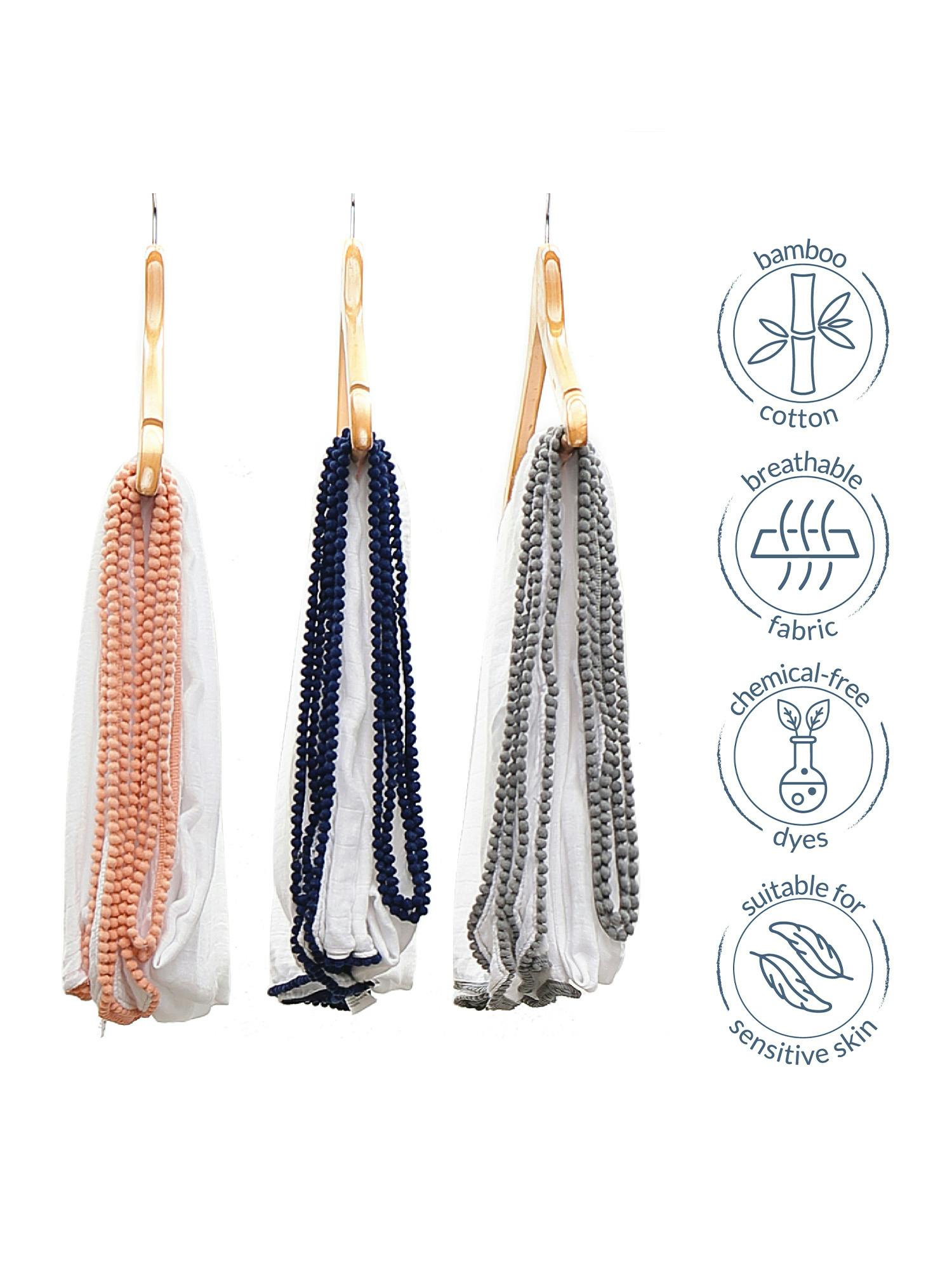 Bamboo Pom Pom Swaddle