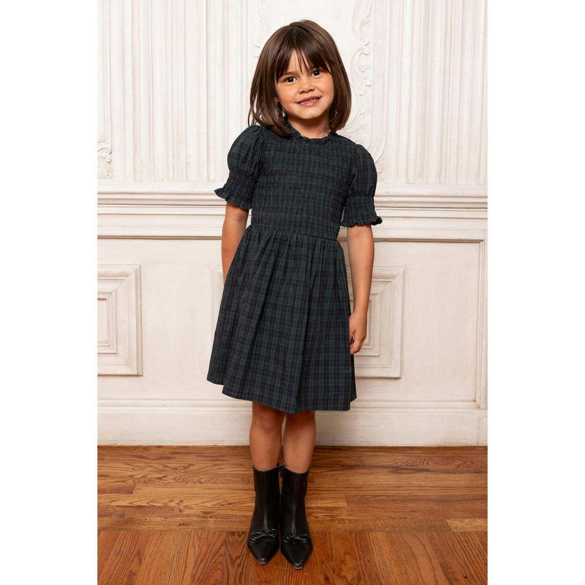 Mini Finley Dress in Twilight Pine Plaid