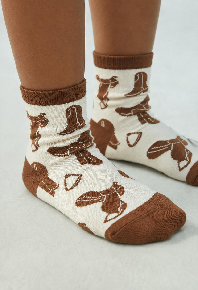 BIGFOOT cowboy print 5-pack socks