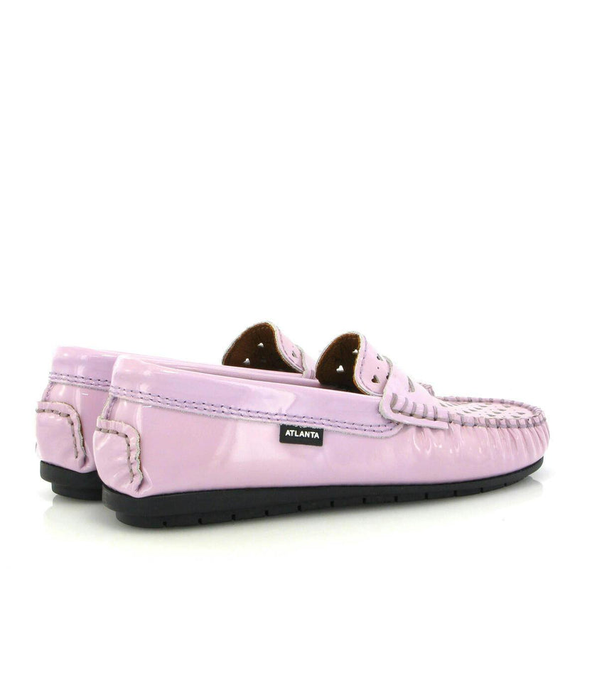 032 Walkers - violet patent with hearts