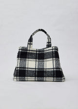 Plaid Airplane Tote