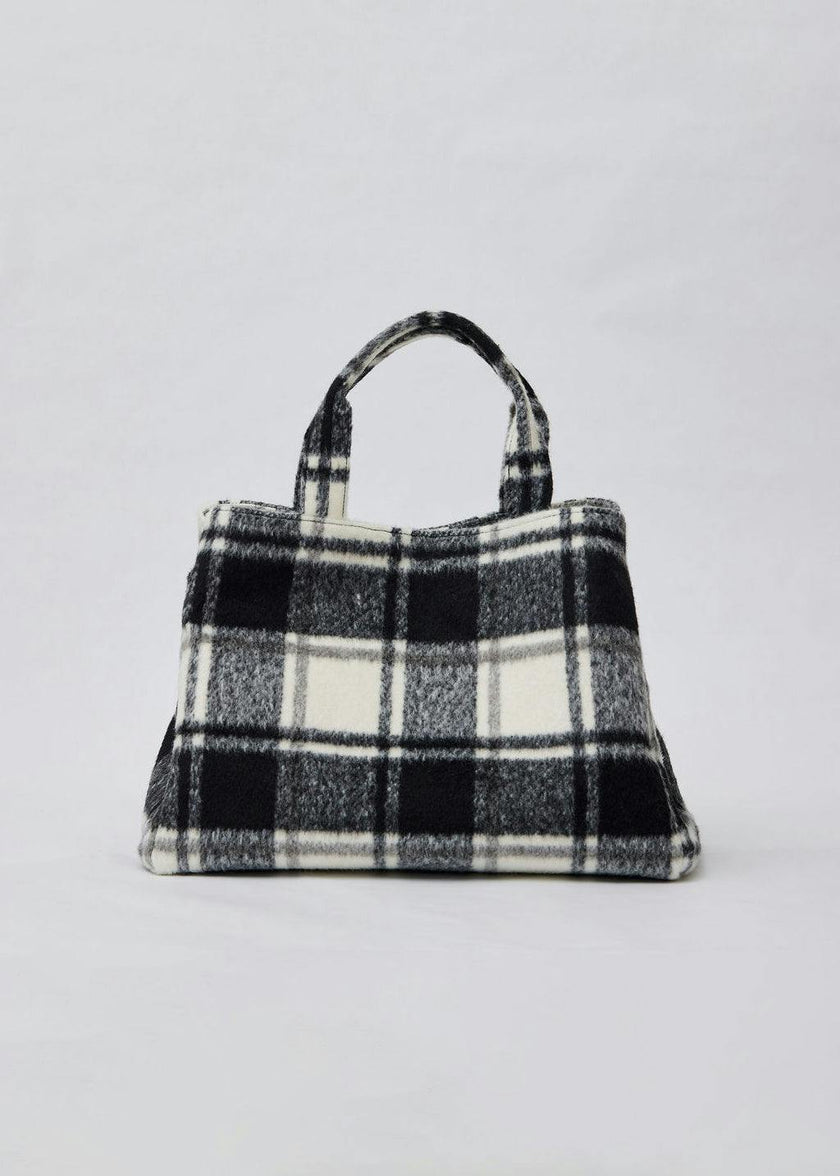 Plaid Airplane Tote